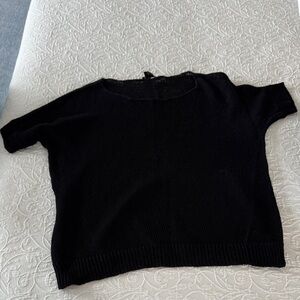 Theory Black Crew Neck Sweater